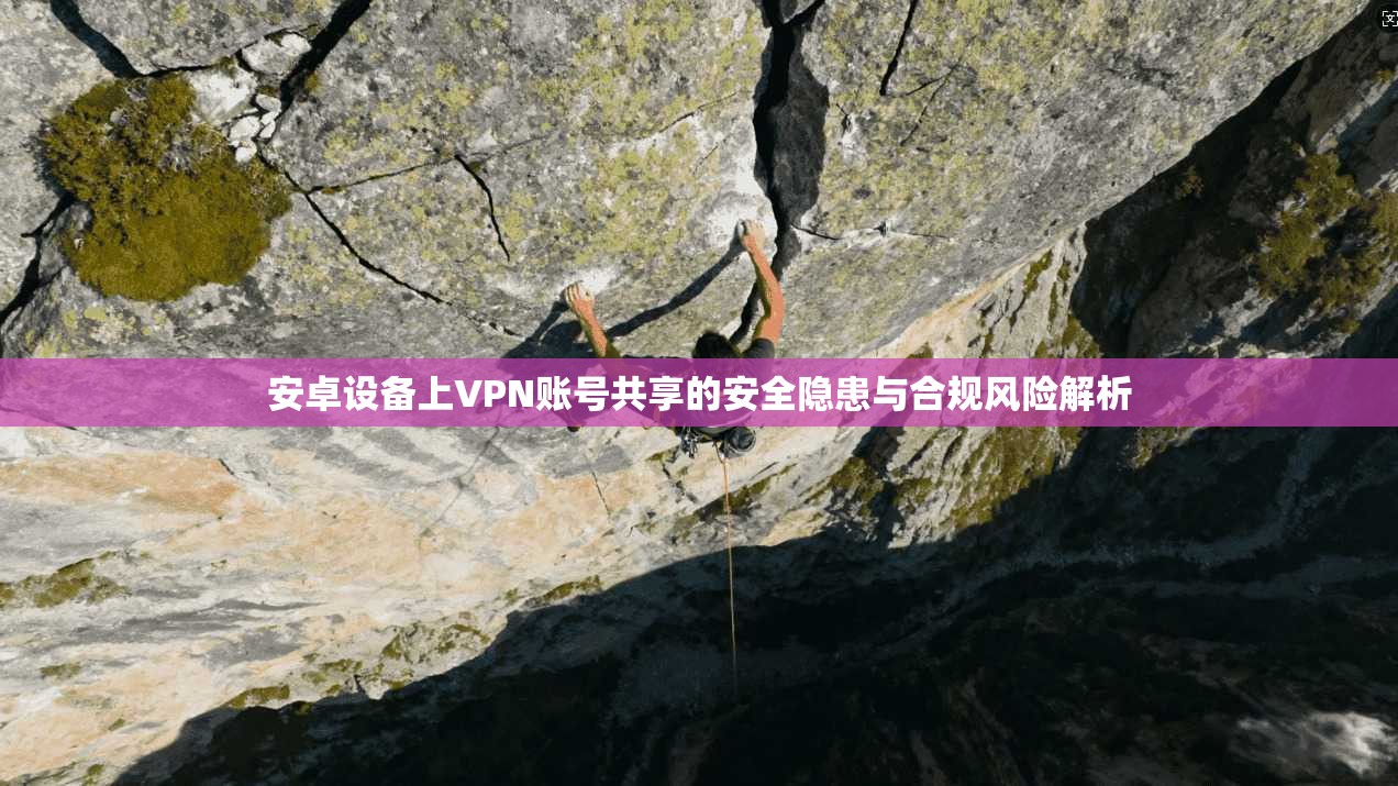 安卓设备上VPN账号共享的安全隐患与合规风险解析