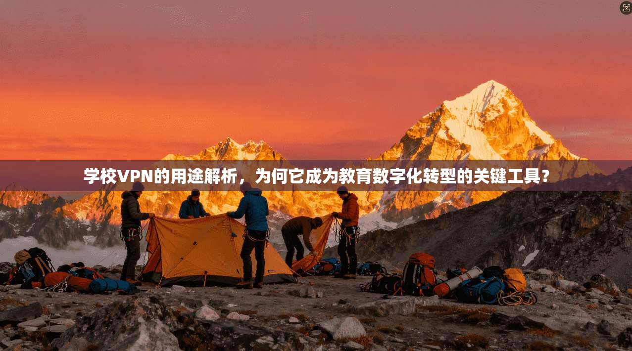 学校VPN的用途解析，为何它成为教育数字化转型的关键工具？